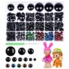 408Pcs Safety Eyes for Crochet 6-30mm Plastic Colorful Safety Eyes for Amigurumi with Washers Black Stuffed Animal Eyes for Craft Teddy Bear