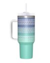 40 Oz Hidden Message Tumbler, Funny Tumbler with Handle, Stainless Steel Secret Message Water Bottle, Travel Cup, Adult Humor Coffee Mug, Gifts for Friends, Novelty Drinkware for Women Men(Gradient)
