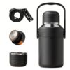 40Oz Large Insulated Tumbler, Insulated Water Bottle with Handle, Black