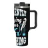 40Oz Stanley Style Tumbler,Im Silently Judging Your Trees,Handle Lid Straw Gift Travel Car Cup Travel Cup for Car