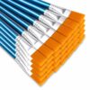 40 Pcs Flat Paint Brushes,1 Inch Acrylic Paint Brush, Large Paints Brushes for Kids Crafts, Big paintbrushes Bulk for Beginner, Professional Artist Watercolor,Acrylic,Oil,Rock and Body Painting Brush