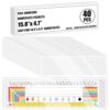 40 PCS Nameplate Pocket 14.5 x 4.3 Inch Clear Self-Adhesive Desk Name Tag Covers Thicken Reusable Plastic Nameplate Sleeves Holder for School Classroom Students Desk Office Supplies