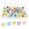 40PCS Premium Star Push Pins, 2026 Upgraded Colorful Decorative Thumb Tacks, Cute Storage Box for Multipurpose Pin Nails in Cork Bulletin Board, Office, Classroom Decor.
