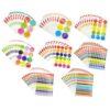 40pcs Round Dot Stickers 6-20mm Colored Circle Labels for Organization & Party Decoration