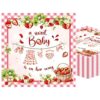 40pc Strawberry Napkins Decorative Girl Strawberry Baby Shower Decorations