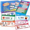 40 Read and Rhyme Flip Books, Sight Words Flash Cards Kindergarten Learning Games, Word Family Building Books for Homeschool, Learn to Read Phonics Flash Cards for Kids Classroom Preschool Reading