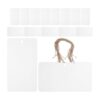 40set Blank Acrylic Basket Tags Clear Hanging Labels For Kitchen Pantry Storage Bins Organizing Labels Folder Tab