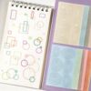 40 Sheets Dopamine Color Nested Frame Scrapbook Stickers Concentric Circle Square Frame Die-Cut Stickers for Journaling Junk Journal Supplies Aesthetic Layered Border Decals for Planners Collage