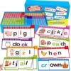 40 Word Family Flip Books,53 Phonics Read and Rhyme Word Family Build Book,Learn to Read Sight Words Phonics Flash Cards,Kindergarten Reading Books,Flip Books Word Games Learning Activities Preschool