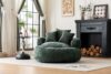 41.1“ Bean Bag Chair with Pillows, No Assembly Boneless Round Beanbag (Green)