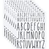 416 Pcs 8 Sheet Back to School Vinyl Letter Sticker Decal Self Adhesive ABC Alphabet Sticker Stick on Scrapbook Letters for Whiteboard Mailbox Window Door DIY Craft(1 Inches, 2 Inches)