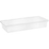 41 Quart Clear Plastic Storage Bin 35.63" Lx16.25 Wx6 H Snap Tight Lid Stackable Under Bed Organizer 1 Pack