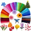 420 PCS 21 Colors Thick Pipe Cleaners Craft,Multi-Colored Chenille Stems for Craft Supplies & Materials,Fuzzy Pipe Cleaners Bulk for DIY Arts Projects,Rainbow Pipe Cleaners(12inch*7mm,420pcs)