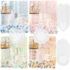 420Pcs Vintage Floral Scrapbook Supplies Kit, Retro Flower Scrapbook Paper Junk Journal Stickers Set, DIY Craft Accessories for Bullet Journal Planner Collage Card Making