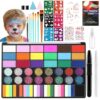 42 Color Face Painting Kits - Non Toxic Water Activated Face Paint Palette