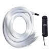 450 Pcs Fiber Optic Cable Strands, 0.75 mm x 2 m, APP Wireless Control Star Sky Roof Ceiling Decoration, 6W LED Light Engine with US Cord, Sound Activated, for Car and Home, DC 12V