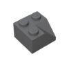 45 Piece Slope 45 2x2 Double Concave, Dark Gray, Compatible with Lego Parts 3046