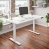 47.25in Electric Standing Bedroom Computer Desk Height Adjustable