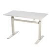 47" Tech Desk Standing and Adjustable Desk in White,Writing and Computer Desk for Home Office,for Writing
