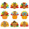480Pcs Thanksgiving Turkey Stickers Cute Small Thanksgiving Decals Bulk Self-Adhesive Paper Sealing Labels for Envelopes Cards Teachers Classroom Fall Party Supplies (Turkey)