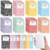 48 Pack Mini Composition Notebook Composition Books Bulk Back to School Gift Favor Colorful Small Pocket Size Cute Journal Notebooks for Students Teachers Employee Team Office College 5x3 Inch