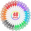 48 Packs Scissors Bulk, 8 Inch Scissors All Purpose Sharp Sewing Fabric Shears for Office Home School Supplies, Middle/High School Student Teacher Classroom Craft Scissor, Comfort Right/Left Handles