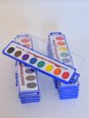 48 Pack Watercolor Paint Set Bulk, 8 Colors Washable Water Color Paint with Brushes