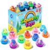 48 Pcs Dinosaurs Party Favors, Slow Rising Squishy Toys with Capsules