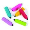 48 Piece Pencil Shaped Erasers, Assorted Colors, Great for Clasroom Treasure Chest