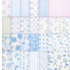 48 Sheets Floral Scrapbook Paper Pad, True 12x12 Inches Pastel Hydrangea Coquette Bow Decorative Craft Paper, Premium Cardstock for Card Making Junk Journal Photo Album Decor, Baby Shower Wedding