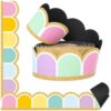 49 ft Magnetic Bulletin Board Borders for Classroom Whiteboard Bulletin Board Border Magnetic Strips Border Roll Reusable Trim for Back to School Office Home Chalkboard Decor (Pastel Gold Glitter)