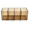 4 Compartment Organizer Pen Holder Desktop Caddy for Pencil Makeup Brush