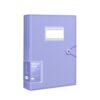 4 Copies -A4 Transparent Insert Loose-Leaf Folder Office Information Folder-Purple [A4]-30 Pages