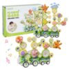 4 in 1 STEM Gear Toys for Kids Ages 3+, Educational Building Blocks, 71Pcs