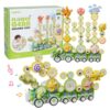 4 in 1 STEM Gear Toys for Kids Ages 3+, Educational Building Blocks, 87Pcs