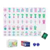 4 Layer American Mahjong Tile Set, Acrylic 160 Engraving Mahjong Game Tiles