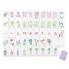 4 Layer Mahjong Tiles, 160 Pcs Acrylic American Mahjong Tiles Set, Four-Layer Engraved Acrylic Layered with Exquisite Carrying Bag, Lettering is Clear, Home Trips Social Game