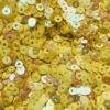 4mm Sequins Yellow Rainbow Iris Super Shine Reversible Made in USA