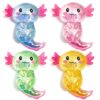 4 Pack Axolotl Squishy Stress Balls, Stress Balls for Kids, Adults Squishies Anxiety Stress Relief, Sensory Toys for Kids with Autism, Fidgets for Party Favors Classroom Prize