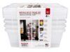 4 Pack Clear Plastic Storage Bins with Lids, Stackable Buckle-Up Storage Containers, 12.9 Qt Organizer Boxes for Closet, Garage, Office & Home Organization