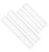 4 Pack Clear Ruler 6 Inch, 6 Inch Ruler (15.5 cm) and 8 Inchs (20.5 cm)