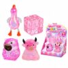 4 Pack Squishy Toys, Jumbo Giant Slow Rising Stress Relief Toy Glitter Transparent Cheese Squeeze Fidget Squeezable Toy Ball Relaxing Sensory for Office Classroom Anxiety Calming