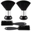 4 PCS Barber Brush Set, Neck Duster and Clipper Cleaning Brushes, Professional Hair Stylist Tools for Salon, Barbershop, and Home Grooming