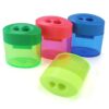 4PCS Bright Color Handheld Sharpeners High Carbon Steel Sturdy for Home Writing Tool Clear Shavings Container Sharpener