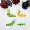 4 Pcs Caterpillars Die Cuts for Card Making Insect Metal Cutting Dies for DIY Paper Scrapbooking Decor Embossing Crafts