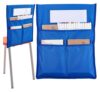 4pcs Chair Buddy Storage Pocket 19x16.5inch Chair Back Organizer Chart Blue with Name Tag Label Slot Students Seat Chairback Multiple
