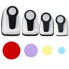 4pcs Circle Craft Paper Punches, 2 in, 1.57 in, 1 in, 0.6 in Sizes, Round Punchers for Paper DIY Crafting, Handmade Applique, Handicraft, Paper Cutting, Scrapbooking, Card Making