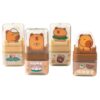 4 Pcs Cute Capybara Erasers Cartoon Capybara Eraser for School Boy Girl Women Erasers Kawaii Eraser School Office Supplies (4Pcs Capybara)