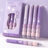 4 Pcs Cute Gel Pens Aesthetic Retractable Blue Ink Pens 0.5mm