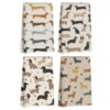 4 Pcs Dachshund Kitchen Towels, Dachshund Gifts Reusable Dish Towels-1